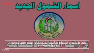 الشمول الجديد".. خطوات الاستعلام عن أسماء المشمولين في الرعاية الإجتماعية بالعراق الوجبة السابعة 2025